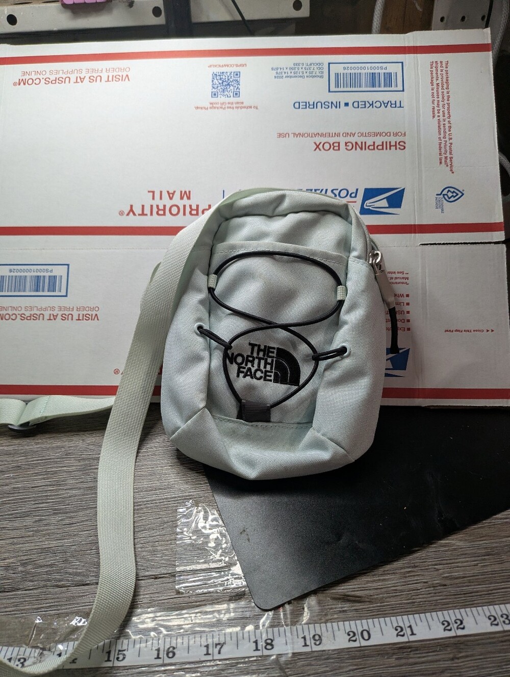 The North Face Jester Crossbody Bag‎ in a light blue